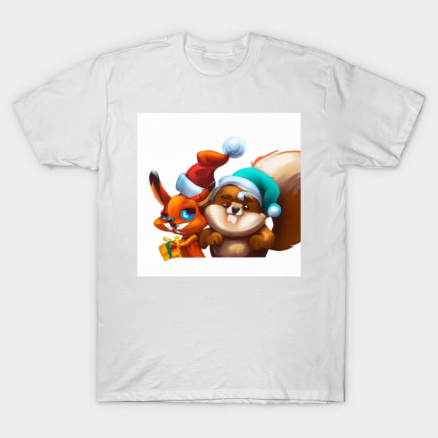 Cute Animals Drawing T-Shirt by Play Zoo